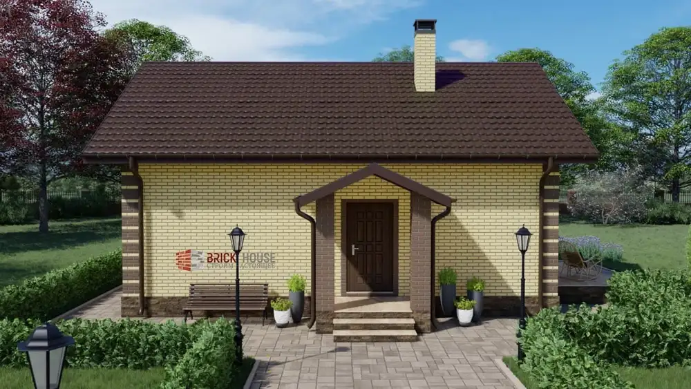 Дом из кирпича S428